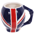 UK Flag Skull Head Mug